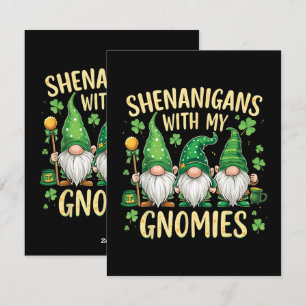 St. Patrick's Day Geluksdrieblad Kabouter Feestdagenkaart