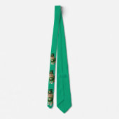 St. Patrick's Day Gelukskat Groen  Stropdas (Achterkant)