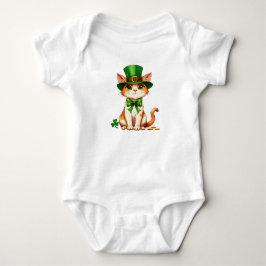 St. Patrick's Day Gelukskat Romper