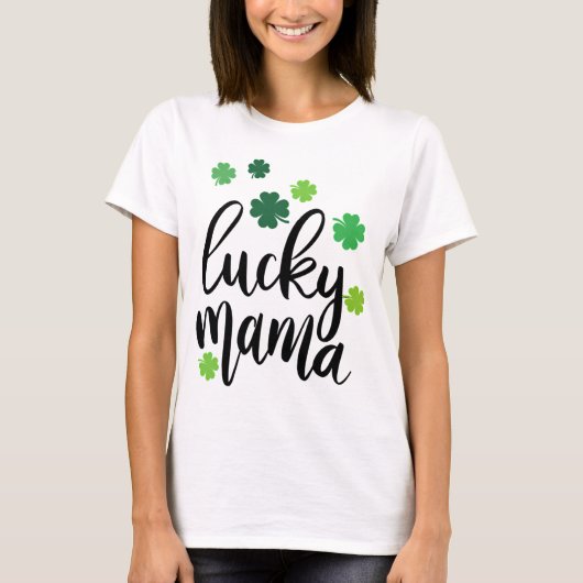 St. Patrick's Day geluksmoeder T-shirt (Voorkant)