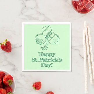 St. Patrick's Day Geometrie Servetten