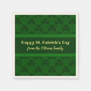 St. Patrick's Day Gepersonaliseerd Servet