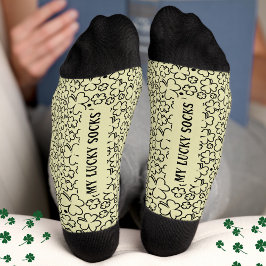 St. Patricks Day Gepersonaliseerde naam Lucky Sokken
