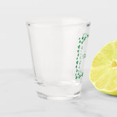St. Patrick's Day gepersonaliseerde shamrock Shot Glas (Links)
