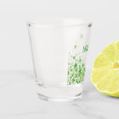 St. Patrick's Day gepersonaliseerde shamrock Shot Glas (Links)