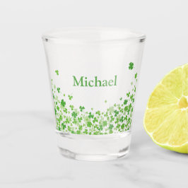 St. Patrick's Day gepersonaliseerde shamrock Shot Glas