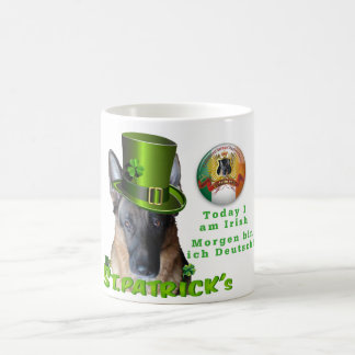 St. Patricks Day German Shepherd Koffiemok