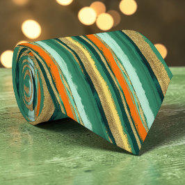 St. Patrick's Day Gestreepte Aangepaste Das