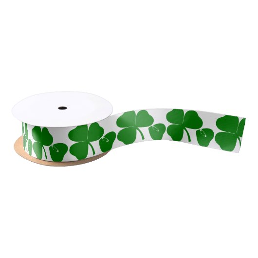 St Patrick's Day - Get Lucky 3+1 = 4 Satijnen Lint (Spoel)