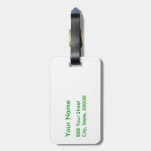 St Patrick's Day - Get Lucky 3 + 1 bladeren = 4 Bagagelabel (Achterkant verticaal)