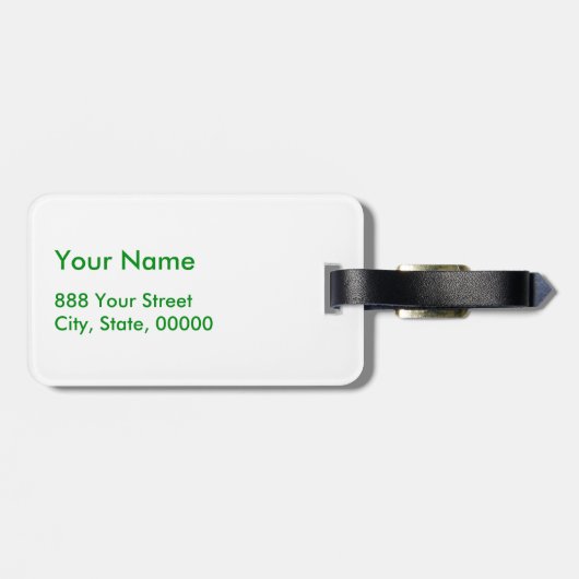 St Patrick's Day - Get Lucky 3 + 1 bladeren = 4 Bagagelabel (Achterkant horizontaal)