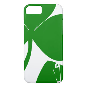St Patrick's Day Get Lucky 3 bladeren and Safety P iPhone 8/7 Hoesje