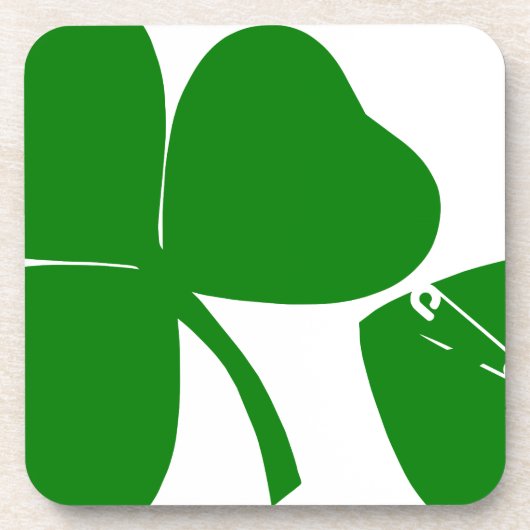 St Patrick's Day Get Lucky 3 en 1 bladeren 4 Coast Drankjes Onderzetter (Voorkant)