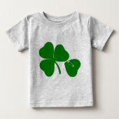 St Patrick's Day Get Lucky Safety Pin Baby Romper (Voorkant)