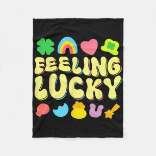 St. Patrick's Day Gevoel Lucky Charm Ierse Klaver Fleece Deken
