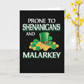 St. Patrick's Day gevoelig voor Shenanigans Kaart (Gele Bloem)