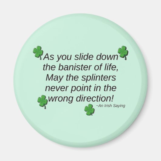 St. Patrick's Day Gezegde Magnet (Voorkant)