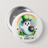 St Patricks Day Ghost Ronde Button 7,6 Cm (Voorkant /achterkant)