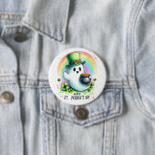 St Patricks Day Ghost Ronde Button 7,6 Cm (In situ)