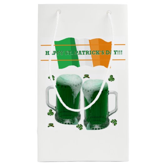 St. Patrick's Day Gift Bag Beer Klein Cadeauzakje (Achterkant)
