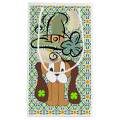 St. Patrick's Day Gift Bag Dog Klein Cadeauzakje (Voorkant)
