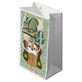 St. Patrick's Day Gift Bag Dog Klein Cadeauzakje (Voorkant Gekanteld)