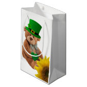 St. Patrick's Day Gift Bag Teddy Bear Klein Cadeauzakje (Voorkant Gekanteld)