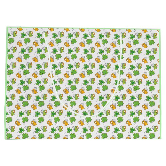 St. Patrick's Day Gift Bags Groot Cadeauzakje (Achterkant)