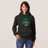 St Patrick's Day Gift Luckiest Firefighter Ever Le Hoodie (Voorkant volledig)