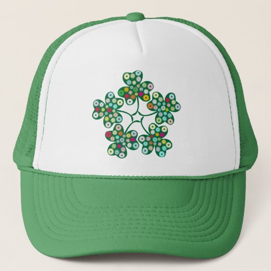 St. Patrick's Day Gifts : De Shamrock. Trucker Pet (Voorkant)