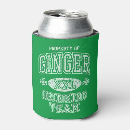 St Patrick's Day Ginger Drink team Blikjeskoeler (Blikje Voorkant)