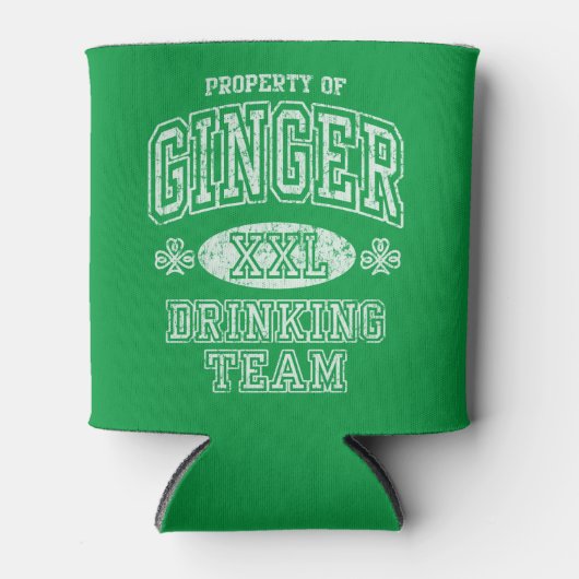St Patrick's Day Ginger Drink team Blikjeskoeler (Voorkant)