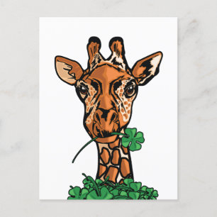 St. Patricks Day Giraffe Briefkaart