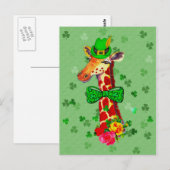 St. Patrick's Day Giraffe Briefkaart (Voorkant / Achterkant)