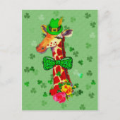St. Patrick's Day Giraffe Briefkaart (Voorkant)