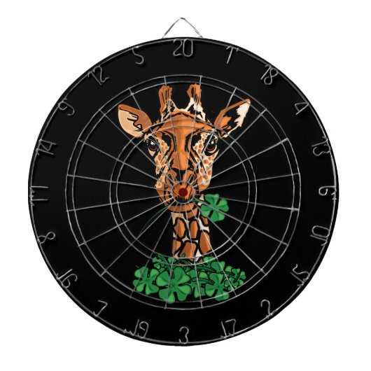 St. Patricks Day Giraffe Dartbord (Voorkant)