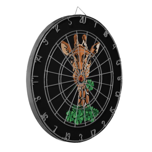 St. Patricks Day Giraffe Dartbord (Voorkant Links)