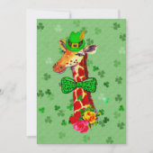 St. Patrick's Day Giraffe Kaart (Voorkant)