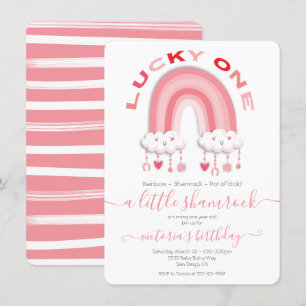 St. Patrick's Day Girl 1st Birthday Lucky One Kaart