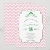 St Patrick's Day Girl Baby shower Kaart (Voorkant / Achterkant)