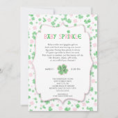 St Patrick's Day GIRL Baby Sprinkle Kaart (Voorkant)