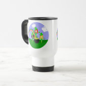 St Patrick's Day Girl Leprechauns Reisbeker (Voorkant links)