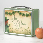 St. Patrick's Day Girl met Shamrocks (In situ)