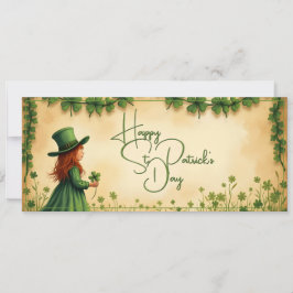 St. Patrick's Day Girl met Shamrocks