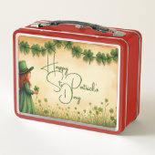 St. Patrick's Day Girl met Shamrocks (Achterkant)