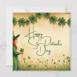 St. Patrick's Day Girl met Shamrocks