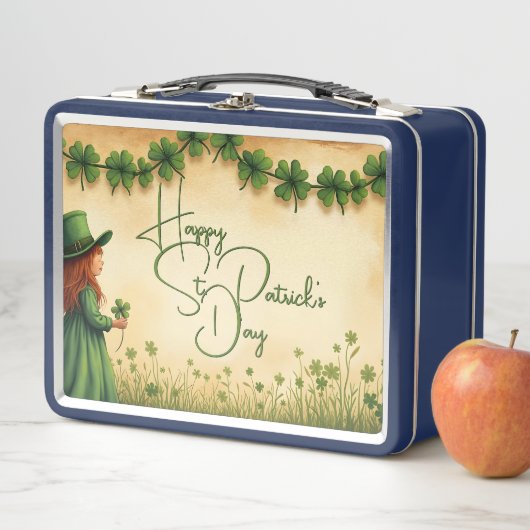 St. Patrick's Day Girl met Shamrocks (In situ)