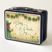 St. Patrick's Day Girl met Shamrocks (Achterkant)