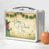 St. Patrick's Day Girl met Shamrocks (In situ)