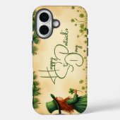 St. Patrick's Day Girl met Shamrocks Case-Mate iPhone Case (Achterkant)